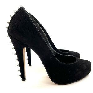 Dolce vita - Black suede platform pumps - 7M - Spike accents on heels
